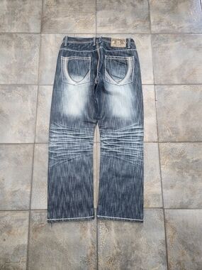 Vintage Y2K Southpole Men's 36 (35x30) Baggy Distressed Denim Streetwear Jeans